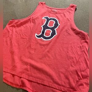 BOSTON RED SOX WOMENS XXL TANK TOP MLB GENUINE MERCHANDISE 5TH & OCEAN GRAPHIC